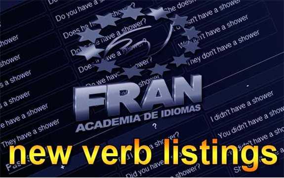 New verb listings now online!